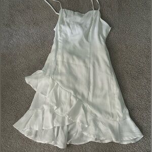 White mini dress